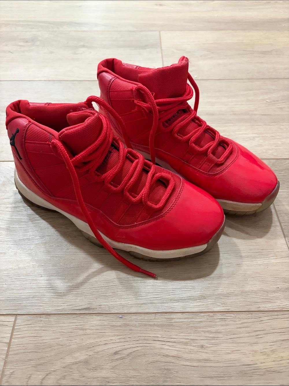 Nike Jordan Red High-Top Basketball Sneakers
